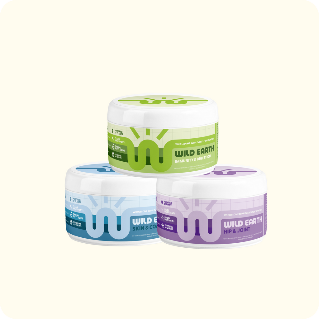 Wild Earth vegan dog supplements.