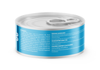 Close up of the back of Unicorn Pate cat food label showing ingredients.